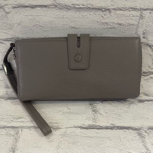 Taupe Tri-Fold Wallet